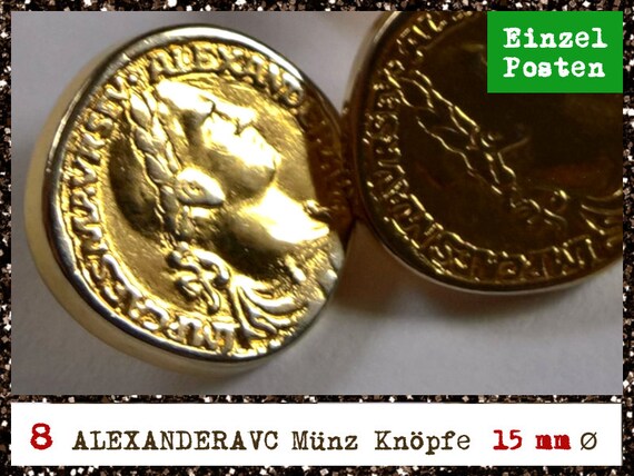 Alexanderavc Coin Buttons Etsy