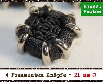 Nachtblaue boutons de passementerie