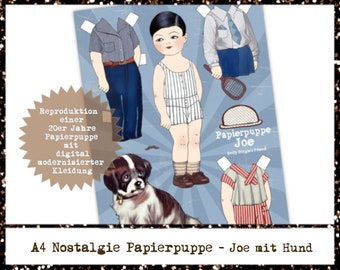 Paper Doll Joe cutout sheet