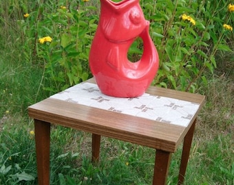 Table florale des années 60 Vintage Table d’appoint Table fleur *good afternoon* Vivre vintage avec pimp-factory.de