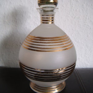 Glass bottle carafe 50ties