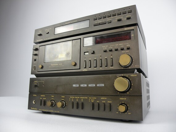 hi fi system with cassette deck