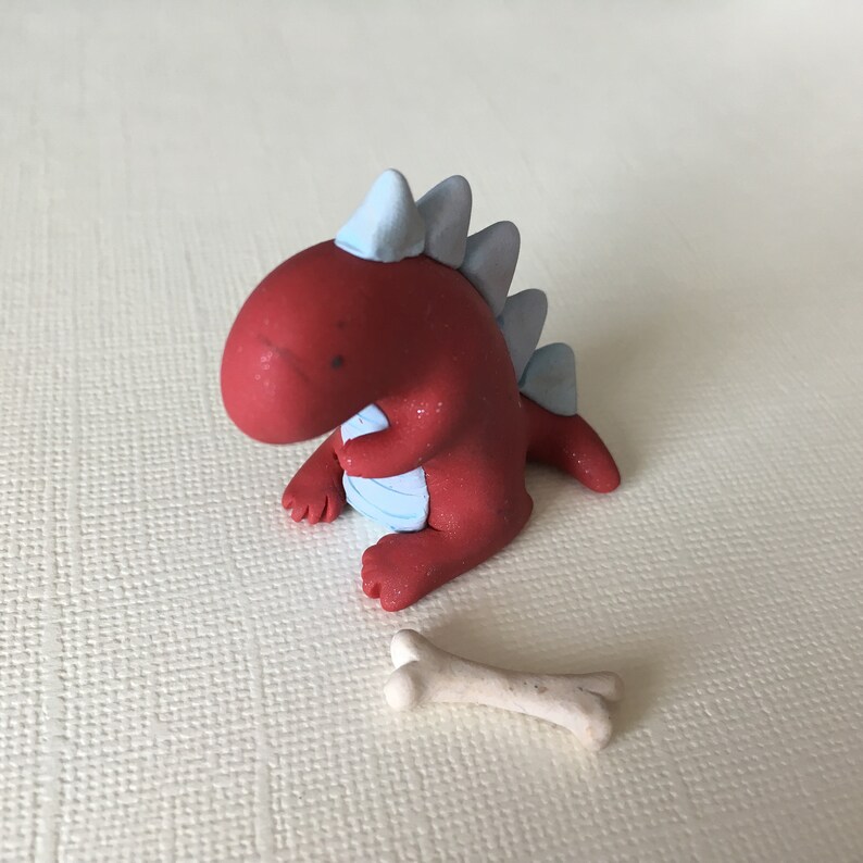 Cute miniature dinosaur figurine tiny t rex sculpture Etsy