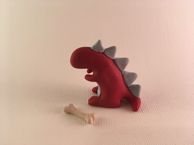Cute miniature dinosaur figurine tiny t rex sculpture Etsy