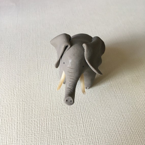 I made an elephant out of Fimo clay then painted. So far my biggest and  most complex sculpture. : r/polymerclay