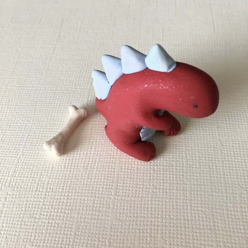 Cute miniature dinosaur figurine tiny t rex sculpture Etsy