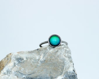 Sterling Mood Ring For Women Size 8