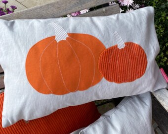 Autumn - Pillow - "Pumpkin" Linen, Cotton, 50x30, 40x60 kissenliebe_bygericke