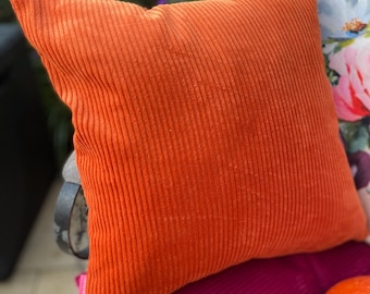 Wide cord decoration cushion "autumn time" orange, desired size, desired fabric, kissenliebe_bygericke