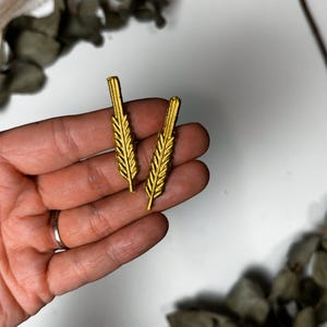 Ähre mittel | Wachsdekor No.97 |Kommunionkerze selber machen