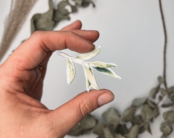 Olive leaf - wax decoration No.77