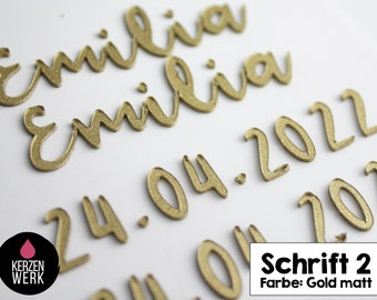 Wax letters No.2 | wax numbers | Cursive writing | Font wax | Wax writing