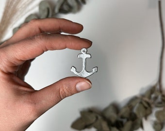 Anchor silver - wax decoration No.107