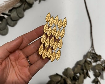 Gold leaves - wax decoration No.127