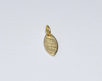 Kleiner Anhänger "Blatt" 333er Gelbgold