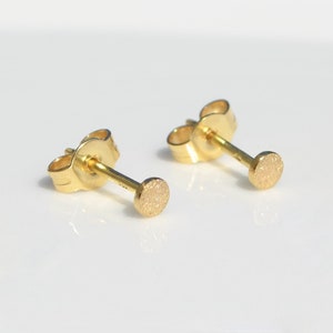 3mm Ohrstecker Super Mini Goldpunkt 333er Gelbgold Bild 1