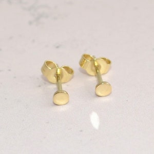 3mm Ohrstecker Super Mini Goldpunkt 333er Gelbgold Bild 2