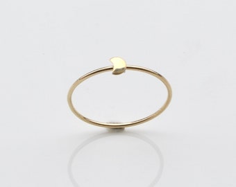 Zarter Ring MOND aus 333er Gelbgold