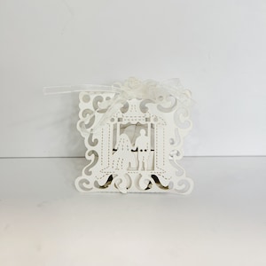 Scatole decorative per matrimoni tagliate al laser, centrotavola per matrimoni, scatole per matrimoni bianche, matrimoni rustici, bomboniere per addio al nubilato, idee per matrimoni