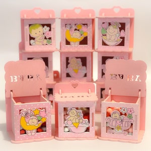 Boîtes en bois pour baby shower, Coffret cadeau unique pour baby shower, Cadeau de baby shower, Cadeaux d'anniversaire pour bébé, Décoration de baby shower