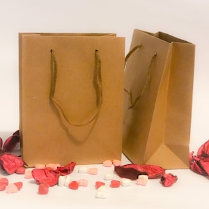Sacolas de papel kraft marrom ecológicas com alça, sacolas de presente naturais, sacolas pequenas para lembrancinhas, sacolas para doces, sacolas de papel para festas, sacolas para guloseimas