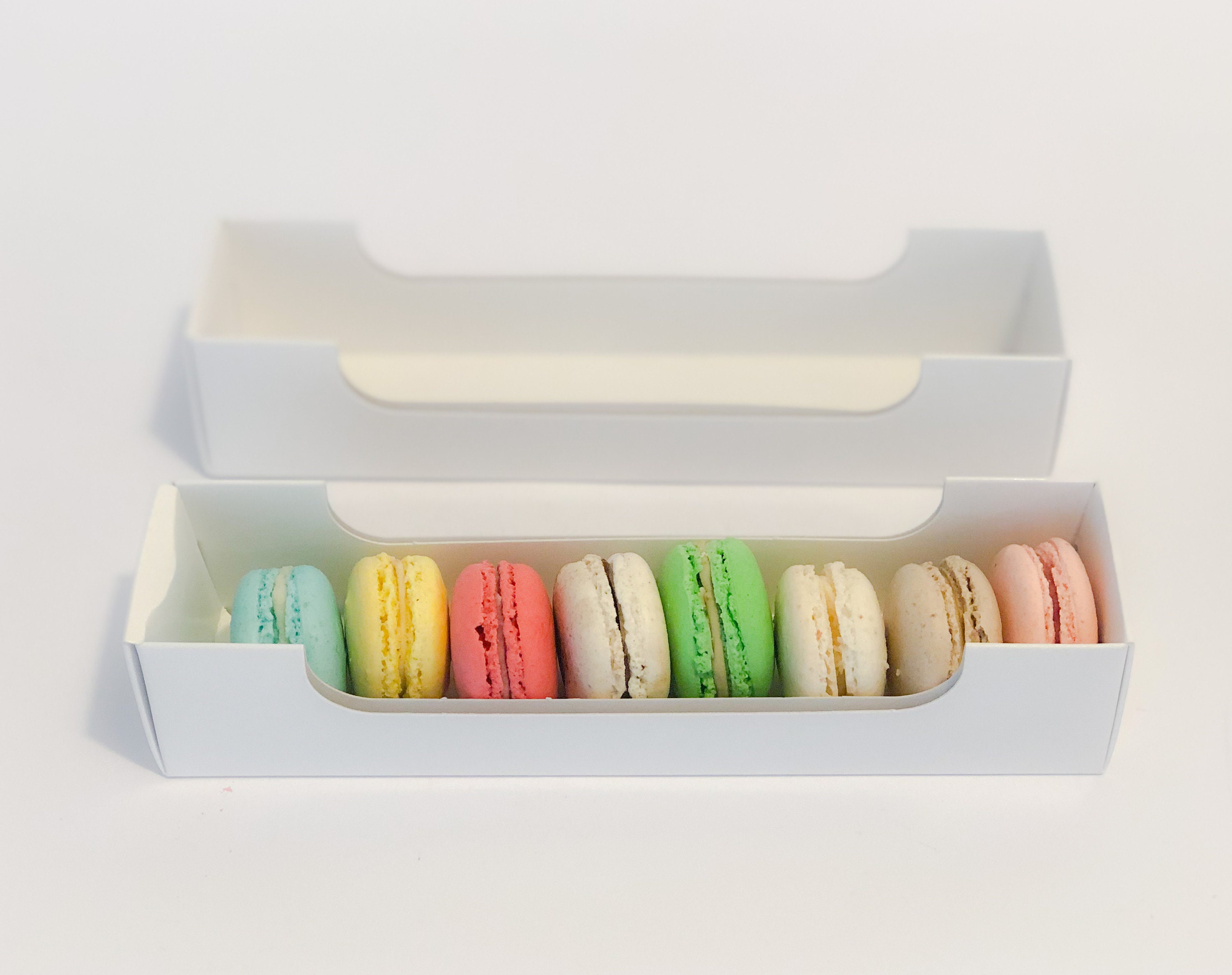 Set of Clear Plastic Small Macaron Boxes Holds 8 Macarons Etsy