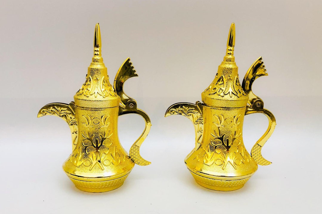 Moroccan Tea Kettles Made of Plastic, Little Tea Pot, Mini Gold Kettle