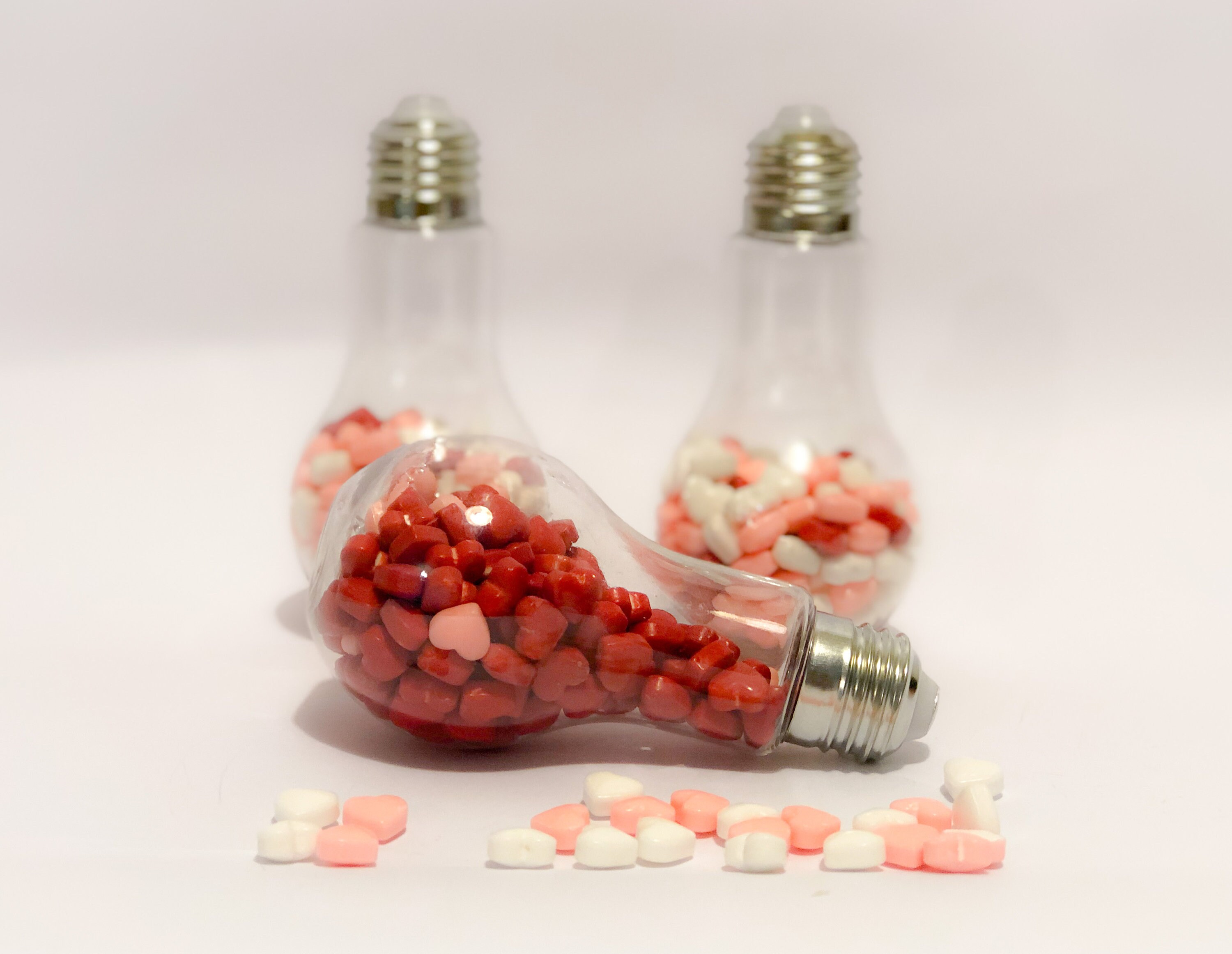 Set of Clear Plastic Fillable Light Bulbs With Silver Lid Etsy UK