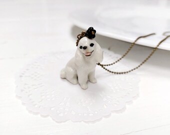 Porcelain chain Poodle