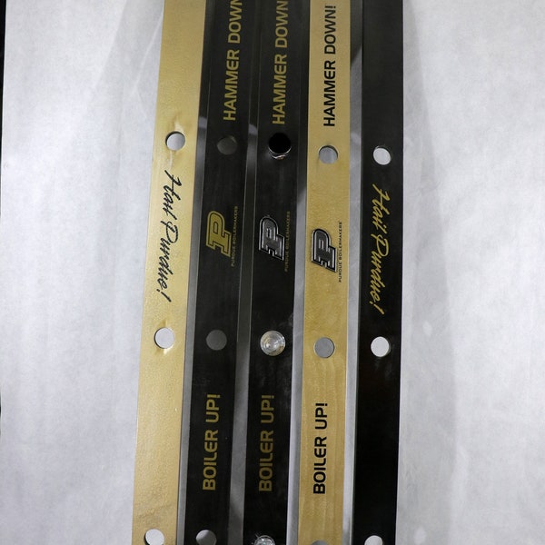 Purdue Shot Ski  (4 person - CHOICE of BLACK or GOLD-opposite colors on Back & Sides)