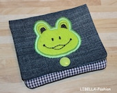 Purse Frog Embroidery File 13x18 ITH Wallet Portmonaie Case Instructions in German