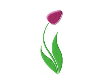 Embroidery file tulip tulips 10x10 13x18 flower spring instructions in German