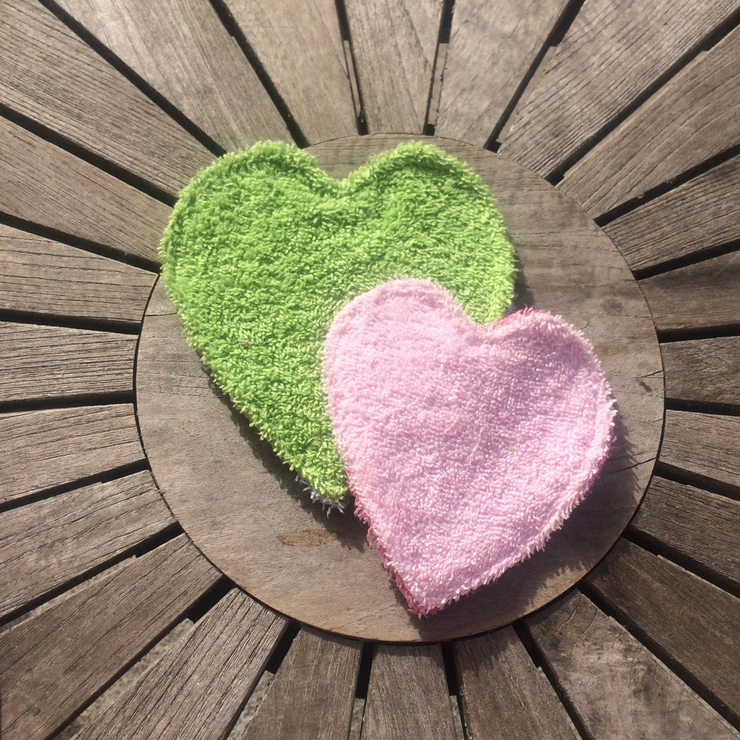 Rinse Pad Heart Embroidery File ITH 16 X 26 Cm Dishcloth Dishcloth