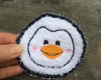 Make-up removal pad penguin embroidery file ITH 10 x 10 cm wash pad zoo cosmetic pad instructions in German