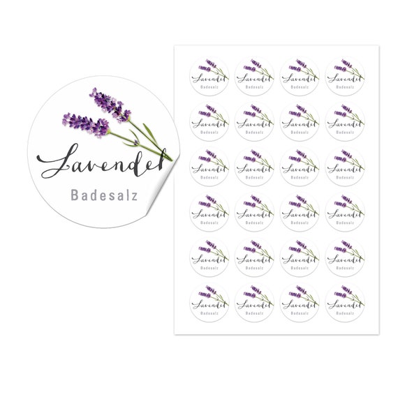 32 Lavender Bath Salt Label - Labels Database 2020