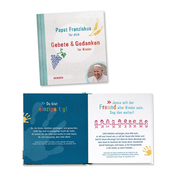 Erstkommunion Geschenkbuch Papst Franziskus für Kinder