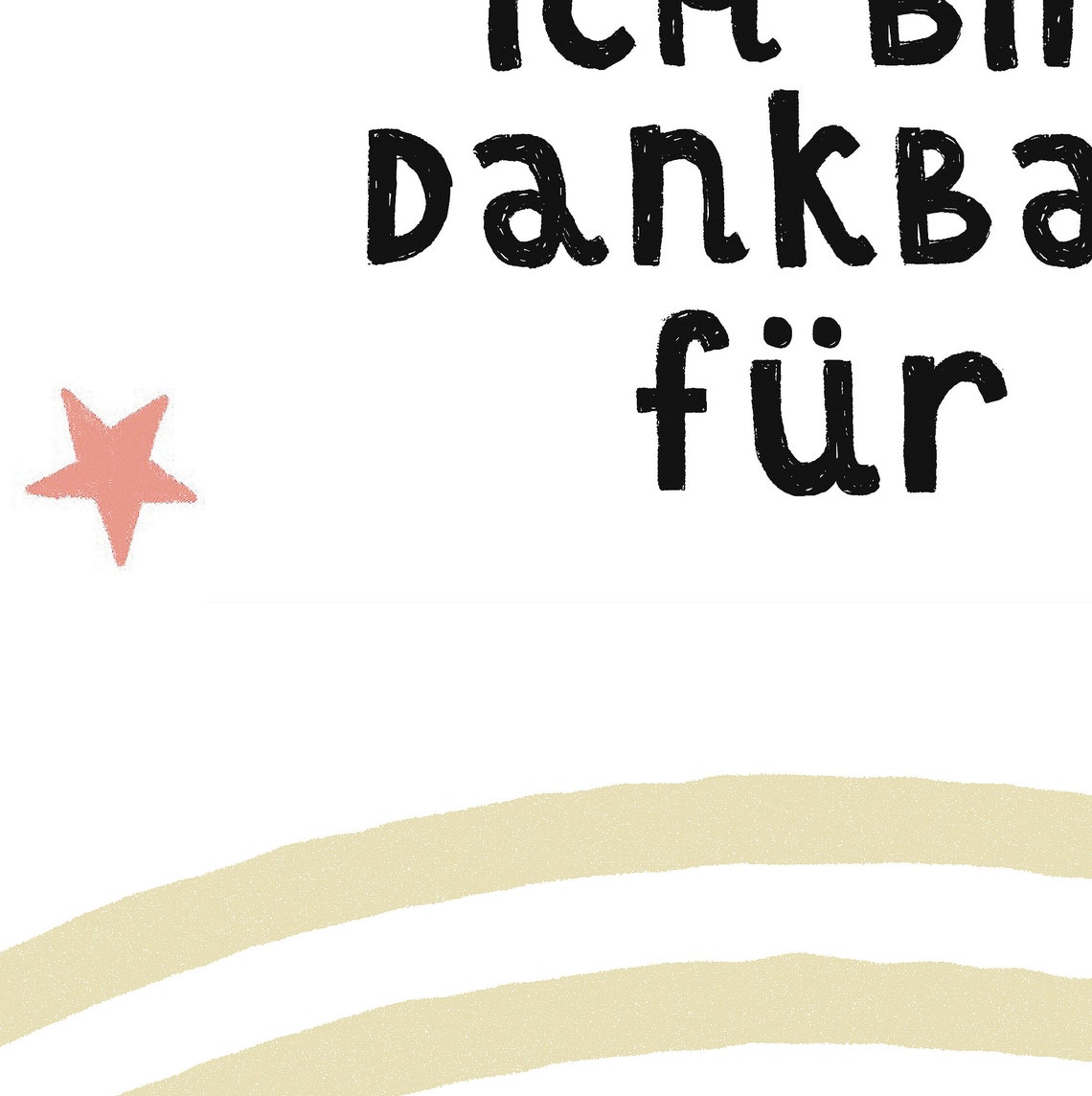 Poster A0 Ich bin dankbar für zum beschriften Etsy