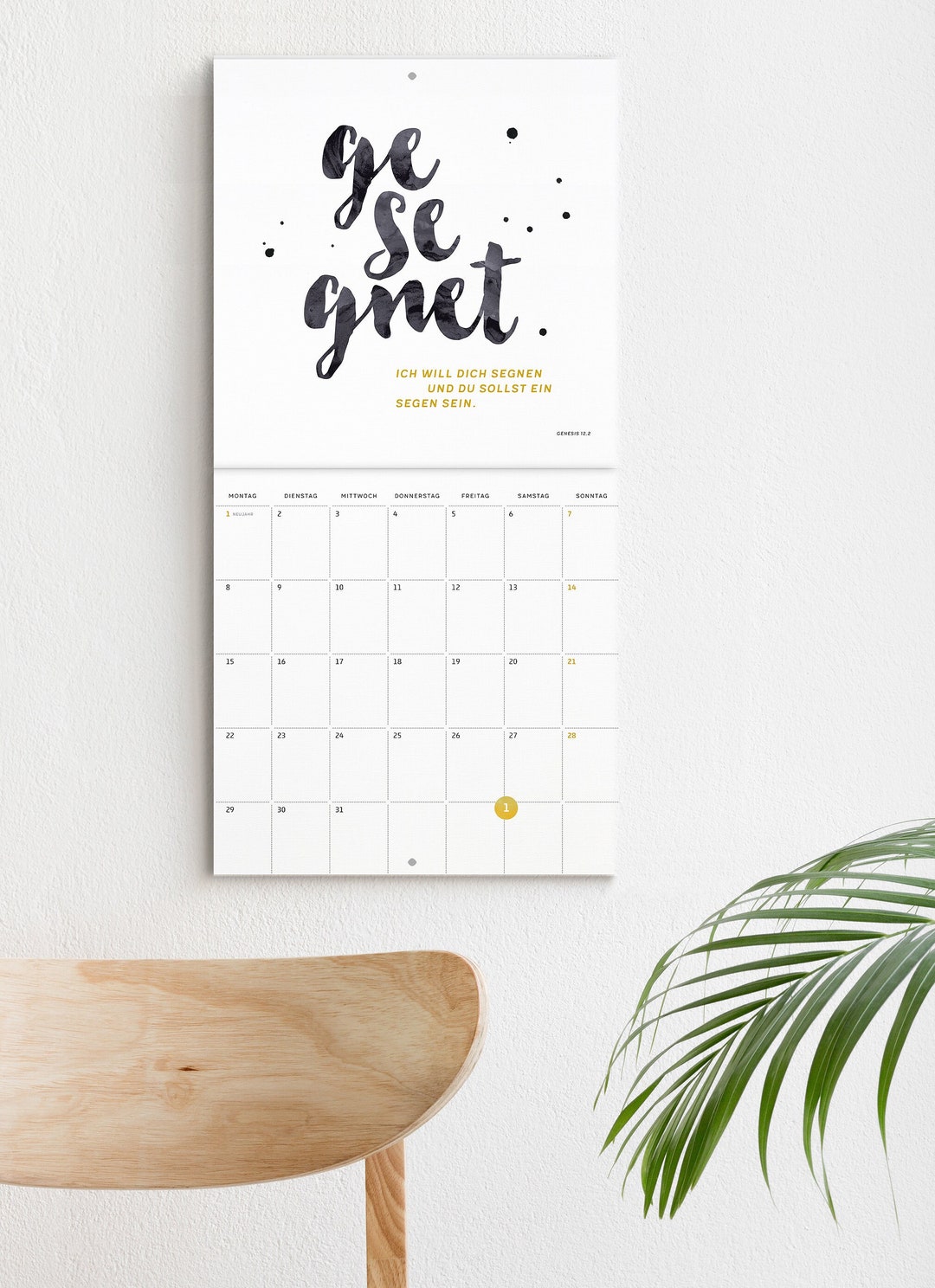 Christian Wall Calendar 2024 JAHRESLOSUNG Bible Verses Etsy