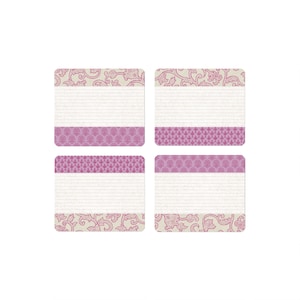 Etiketten Sticker Aufkleber Marmeladenetiketten Aufkleber für Küche JAPANPAPIER-Design rosa 59 x 50mm