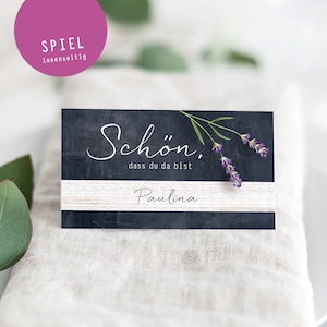 Place Cards Wedding, Place Cards Birthday Party Supplies, Place Cards LAVENDER for Wedding Name Cards purple green