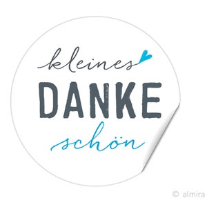 Aufkleber Sticker kleines DANKEschön Tafeldesign oder weiss Geschenkaufkleber Danke 40mm rund auf weiss