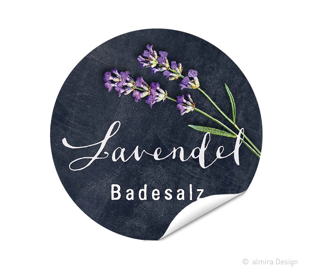 Labels Lavender BATH SALT board stickers stickers gift Etsy