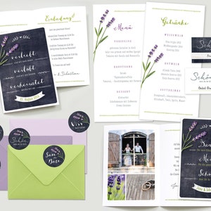 24 stickers SAVE THE DATE lavender table for wedding, stickers wedding invitation zdjęcie 4