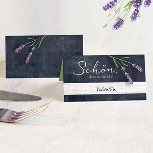 Place Cards Wedding, Place Cards Birthday Party Supplies, Place Cards LAVENDER for Wedding Name Cards purple green image 5