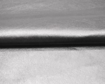 Weiches Kunstleder in Helles Silber - 0,5 Meter