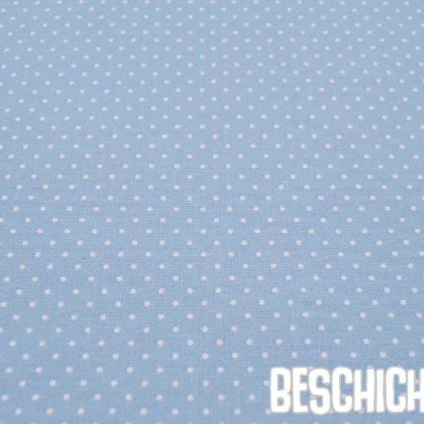 Beschichtete Baumwolle -  Petit Dots Hellblau- 50 x 140 cm