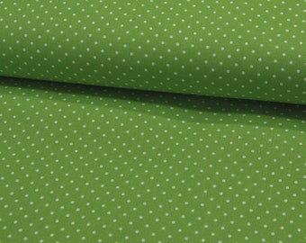 Petit Dots auf Limettengrün - Baumwolle 0,5 m