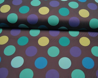 Raincoat - Regenjackenstoff - Dunkelblau mit  Dots  50 x 130cm