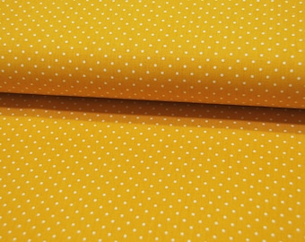 Petit Dots - Mini Points on Yellow - Cotton 0.5 m