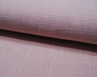 Musselin SLUB - Grobes Musselin - Uni Helles Pink / Altrosa - 0.50m